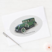 1931 Silverdome 4ドアステッカー 楕円形シール (封筒)