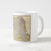 1932サンフランシスコ・カリフォルニアのキャンドレインの地図 ジャンボコーヒーマグカップ (正面右)
