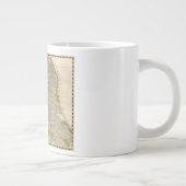 1932サンフランシスコ・カリフォルニアのキャンドレインの地図 ジャンボコーヒーマグカップ (右)