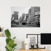 1932タイムズスクエアニューヨーク ポスター (ホームオフィス)