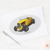 1932ロードスターシール 楕円形シール (封筒)