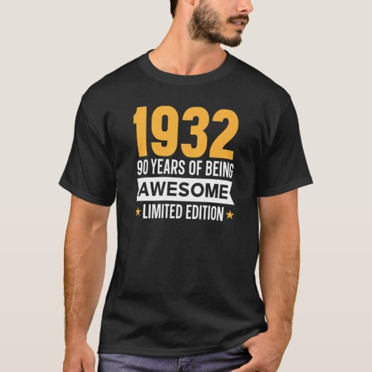 1932年の90素晴らし年1 Tシャツ (正面)