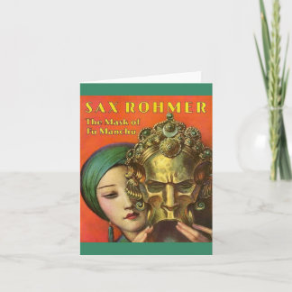 1932年フー満州カバープリントのマスク ノートカード