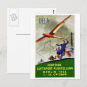 1932年模型航空機競技用ポスター ポストカード (正面/裏面)