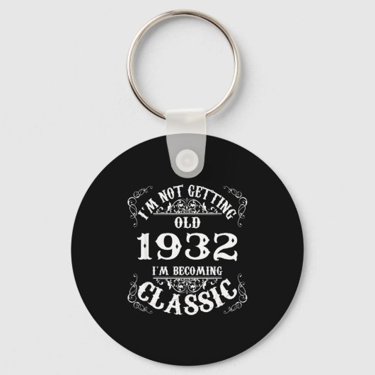 1932年生まれの伝説 94歳の誕生日ギフト キーホルダー (正面)