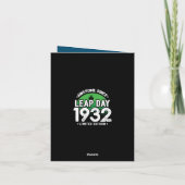 1932年素晴らし閏年日以後2月29誕生日 カード (裏面)