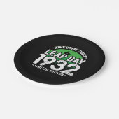 1932年素晴らし閏年日以後2月29誕生日 ペーパープレート (アングル)