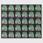 1932年素晴らし閏年日以後2月29誕生日 ラッピングペーパー (フラット)