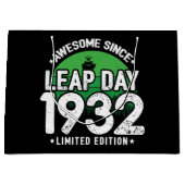 1932年素晴らし閏年日以後2月29誕生日 ラージペーパーバッグ (正面)