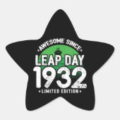 1932年素晴らし閏年日以後2月29誕生日 星シール (正面)