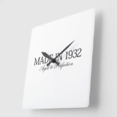 1932年製 スクエア壁時計 (傾斜)