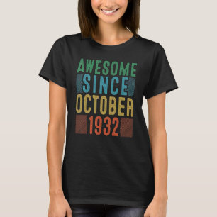 1932年10月以素晴らし降90番目の誕生日 Tシャツ