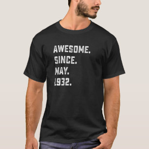 1932年5素晴らし月90歳から90誕生日 Tシャツ