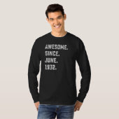 1932年6素晴らし月以来90番目の誕生日90歳 Tシャツ (正面フル)