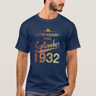 1932年9月生まれ 90歳の誕生日お祝いギフト Tシャツ