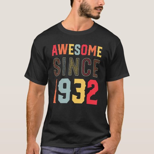 1932年90素晴らし誕生日以来90歳 Tシャツ (正面)