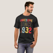 1932年90素晴らし誕生日以来90歳 Tシャツ (正面フル)