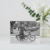 1932年、D.C.バイク警官 ポストカード (スタンド正面)