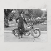 1932年、D.C.バイク警官 ポストカード (正面)