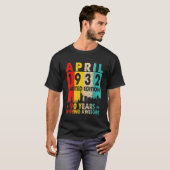 1932素晴らし年4月から90番目の誕生日ヴィンテージRet Tシャツ (正面フル)