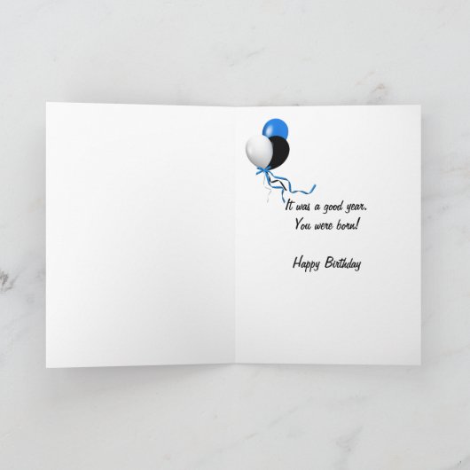1932誕生日年 カード (内部)