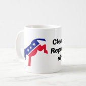 1932.以来の共和党の混乱をきれいにすること コーヒーマグカップ (正面左)