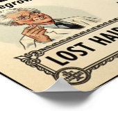 1932 Vintage Hair Quick-Grow Tonic Advertising ポスター (角)