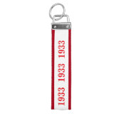 1933のキー設定を記憶する リストバンドキーホルダー (鍵トップ)