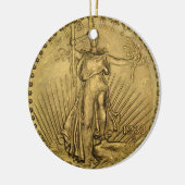 1933ダブルイーグル金ゴールドコイン セラミックオーナメント (左)