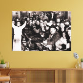 1933年の禁止パーティーのバー終了 キャンバスプリント (インサイチュ (リビング))