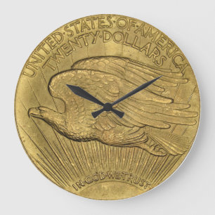 1933年ダブルイーグル金ゴールド硬貨 ラージ壁時計