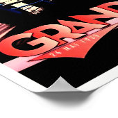 1933年チュニジア・グランプリ・ヴィンテージ・レーシングポスター ポスター (角)