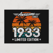 1933年限定復刻デザイン かっこいい 1933年からずっと ポストカード (正面)