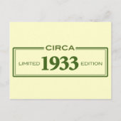 1933年頃 ポストカード (正面)