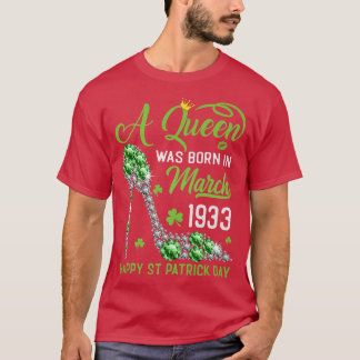 1933年3月 90歳の誕生日 ハッピーセントパトリックデー シャムロック Tシャツ