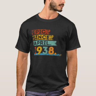 1933年4月から84歳の叙事詩のための84誕生日 Tシャツ