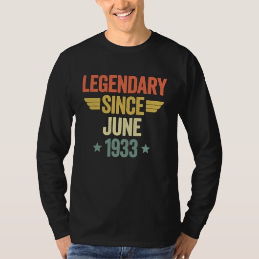 1933年6月から伝説的存在 Tシャツ (正面)