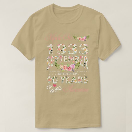 1933年9月に作られたフローラ90歳のBein Tシャツ (デザイン正面)