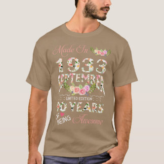 1933年9月に作られたフローラ90歳のBein Tシャツ