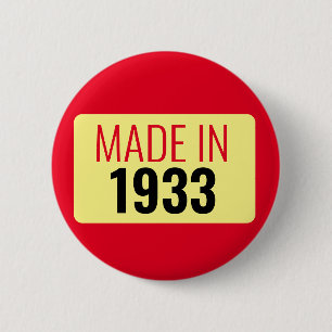 1933年90歳で作られた90誕生日 缶バッジ