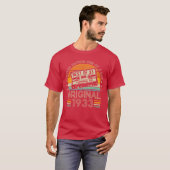 1933年 レトロ 誕生日 プレゼント Tシャツ (正面フル)