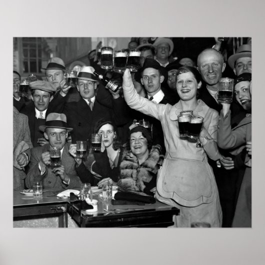 1933禁止終了お祝い – シカゴ ポスター (正面)