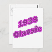 1933 クラシック パープル ポストカード (正面/裏面)