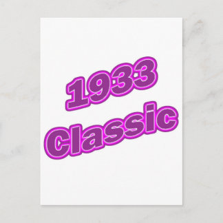 1933 クラシック パープル ポストカード