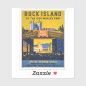 1933-34シカゴワールドフェアのヴィンテージポスター シール (シート)