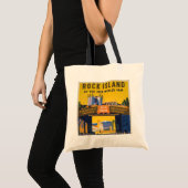 1933-34シカゴワールドフェアのヴィンテージポスター トートバッグ (正面(商品))