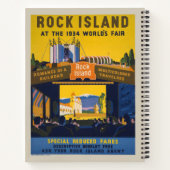 1933-34シカゴワールドフェアのヴィンテージポスター ノートブック (裏面)