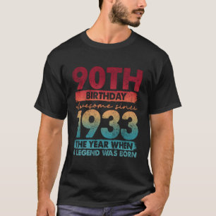 1933 90版90th tシャツ