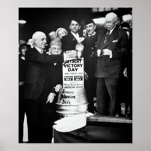 1933 BREWERYの生き延び禁止- DETROIT ポスター (正面)