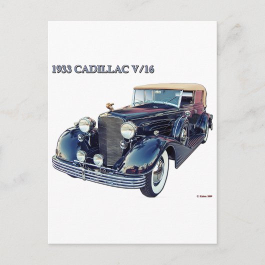 1933 CADILLAC V/16 #2 ポストカード (正面)